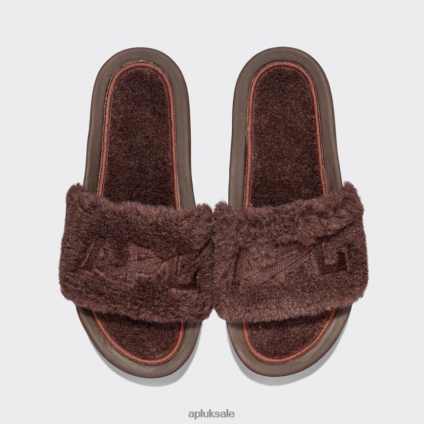 APL Shearling Slide - VH8XNZ1002 APL Shoes UK Chocolate Men Slides