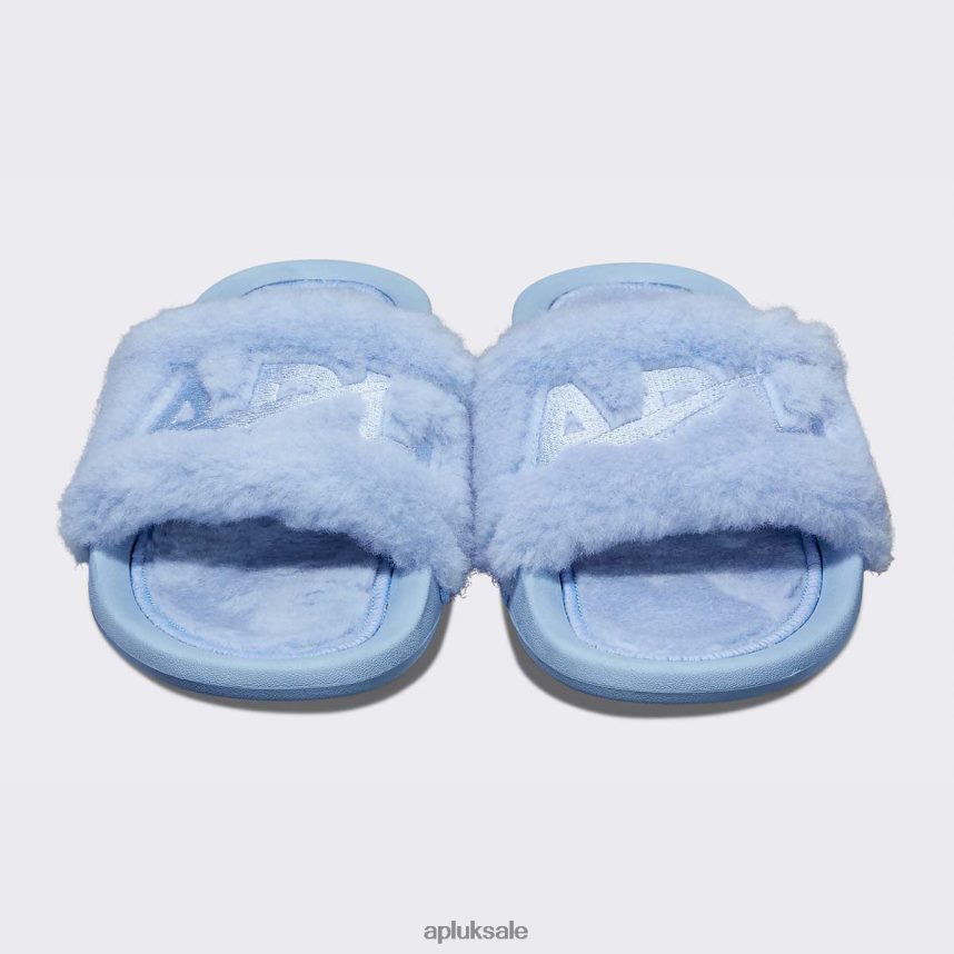 APL Shearling Slide - VH8XNZ1028 APL Shoes UK Ice Blue Men Slides