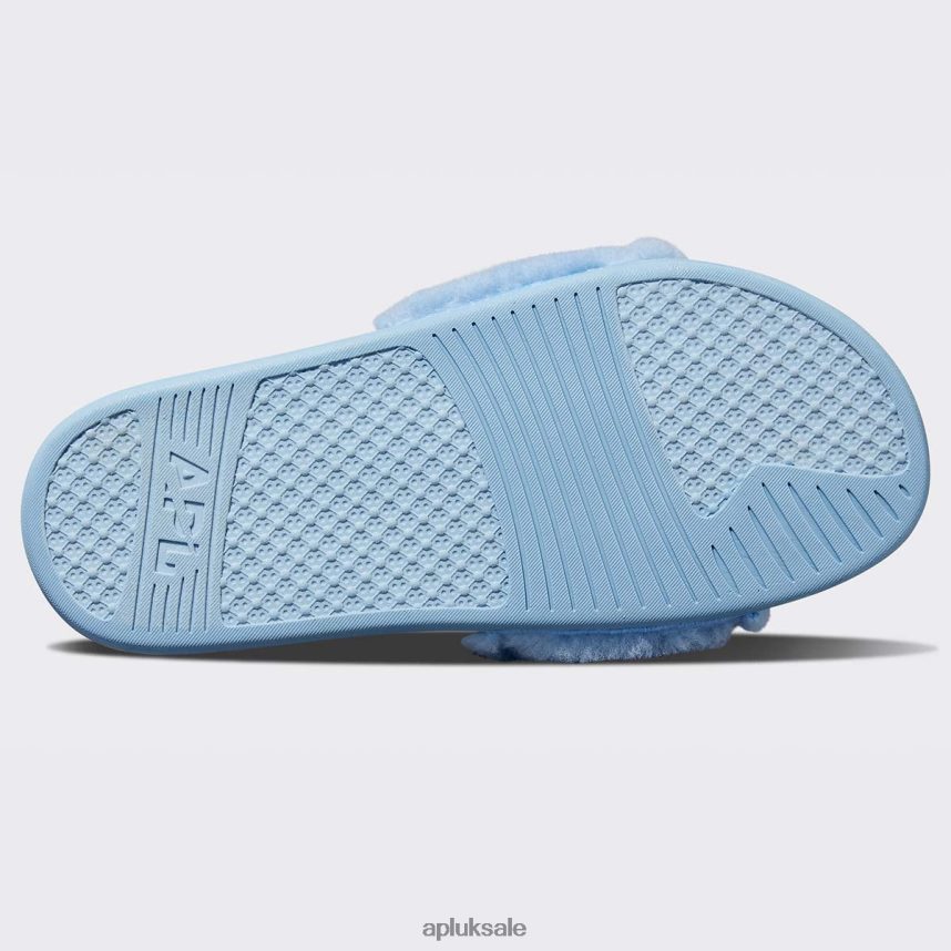 APL Shearling Slide - VH8XNZ1028 APL Shoes UK Ice Blue Men Slides
