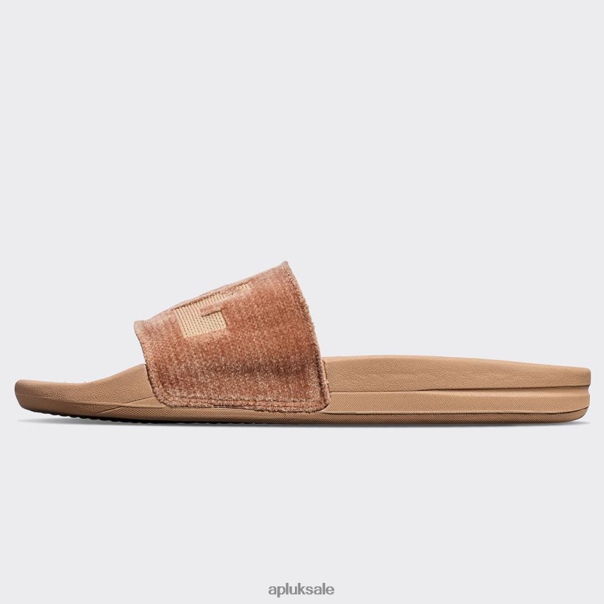 APL TechLoom Velvet Slide - VH8XNZ998 APL Shoes UK Caramel Men Slides
