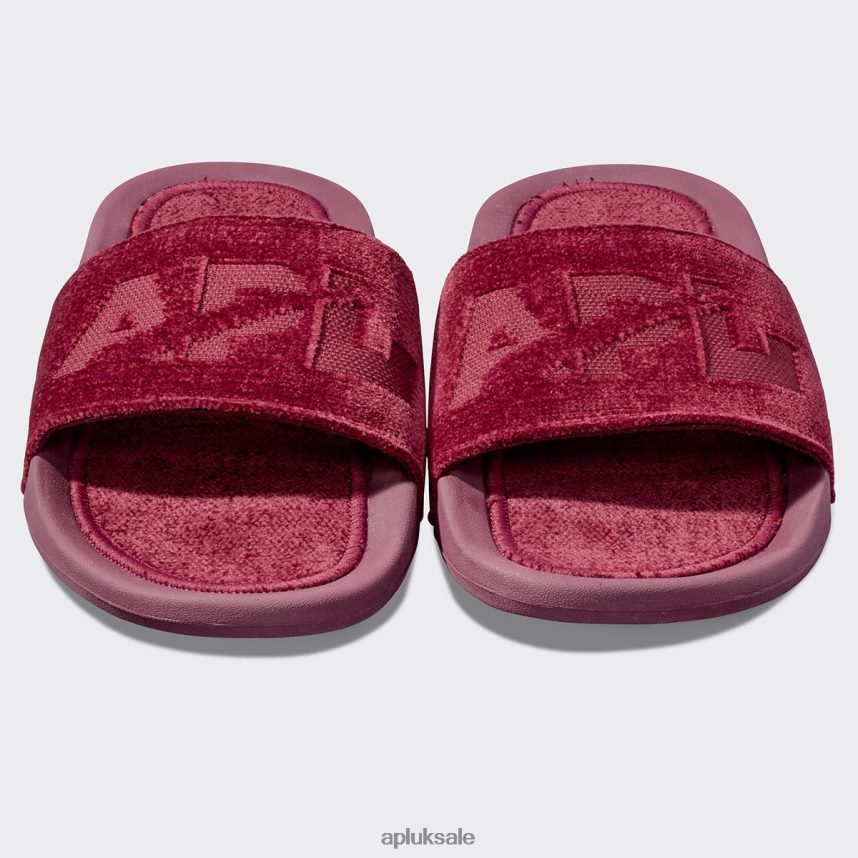 APL TechLoom Velvet Slide - VH8XNZ999 APL Shoes UK Burgundy Men Slides