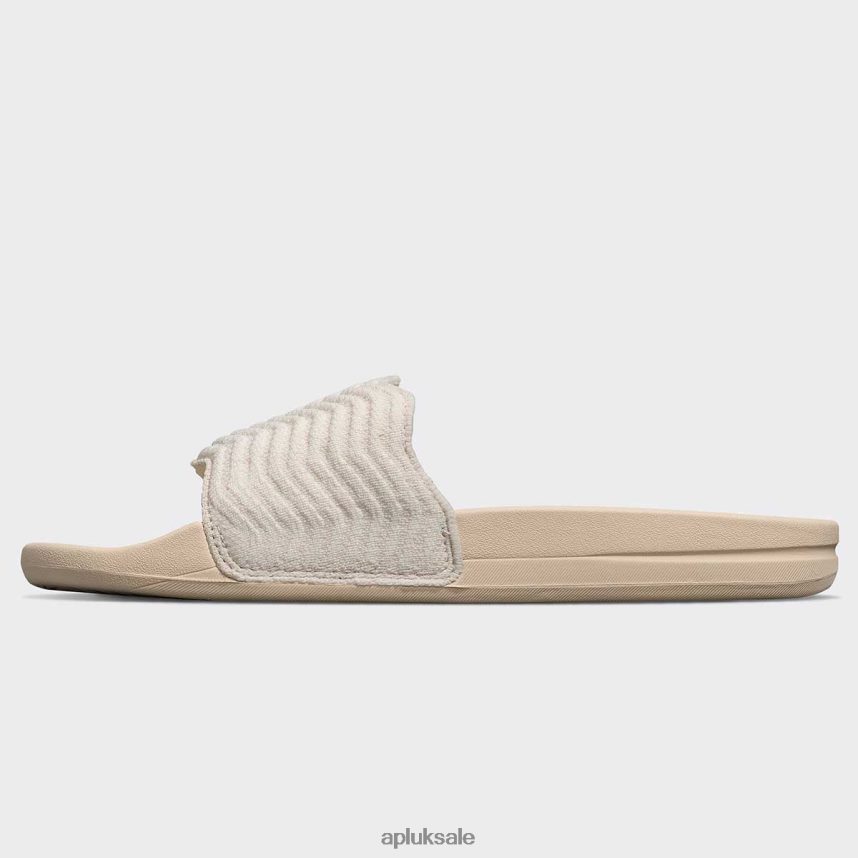 APL TechLoom ZigZag Slide - VH8XNZ986 APL Shoes UK Beach/Ivory Men Slides