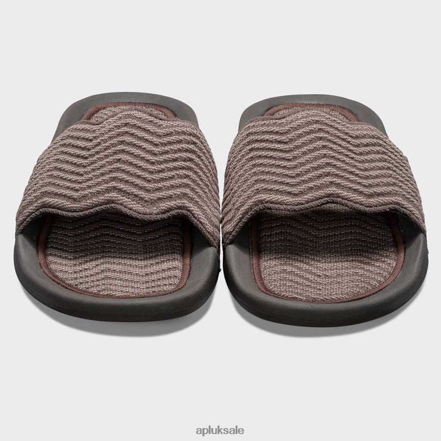 APL TechLoom ZigZag Slide - VH8XNZ987 APL Shoes UK Chocolate/Almond Men Slides
