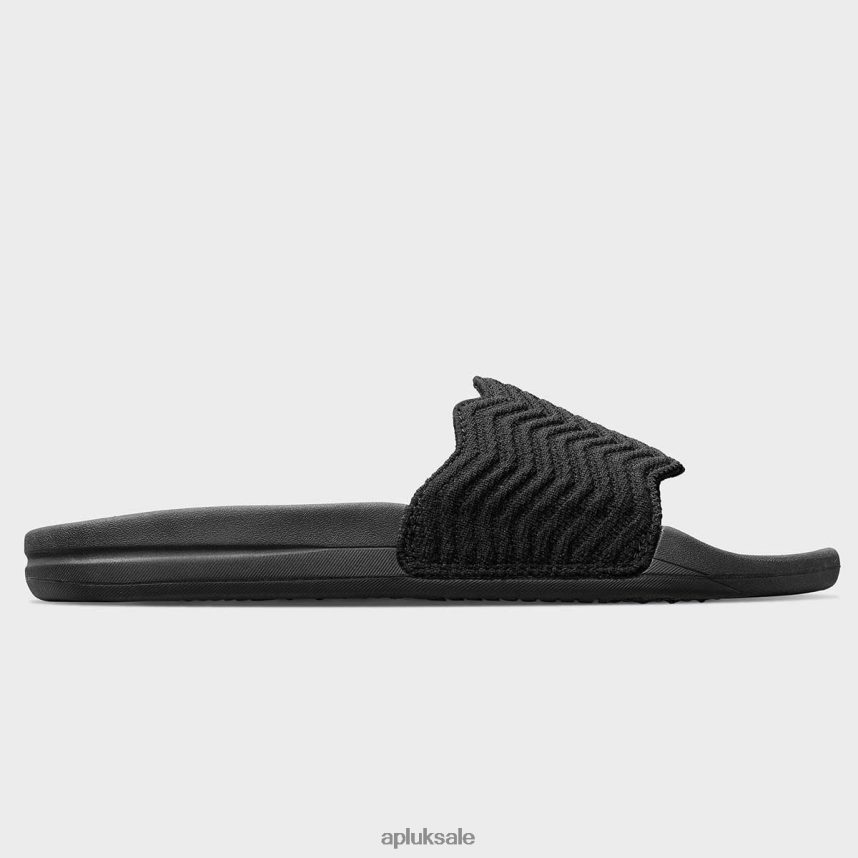 APL TechLoom ZigZag Slide - VH8XNZ988 APL Shoes UK Black Men Slides