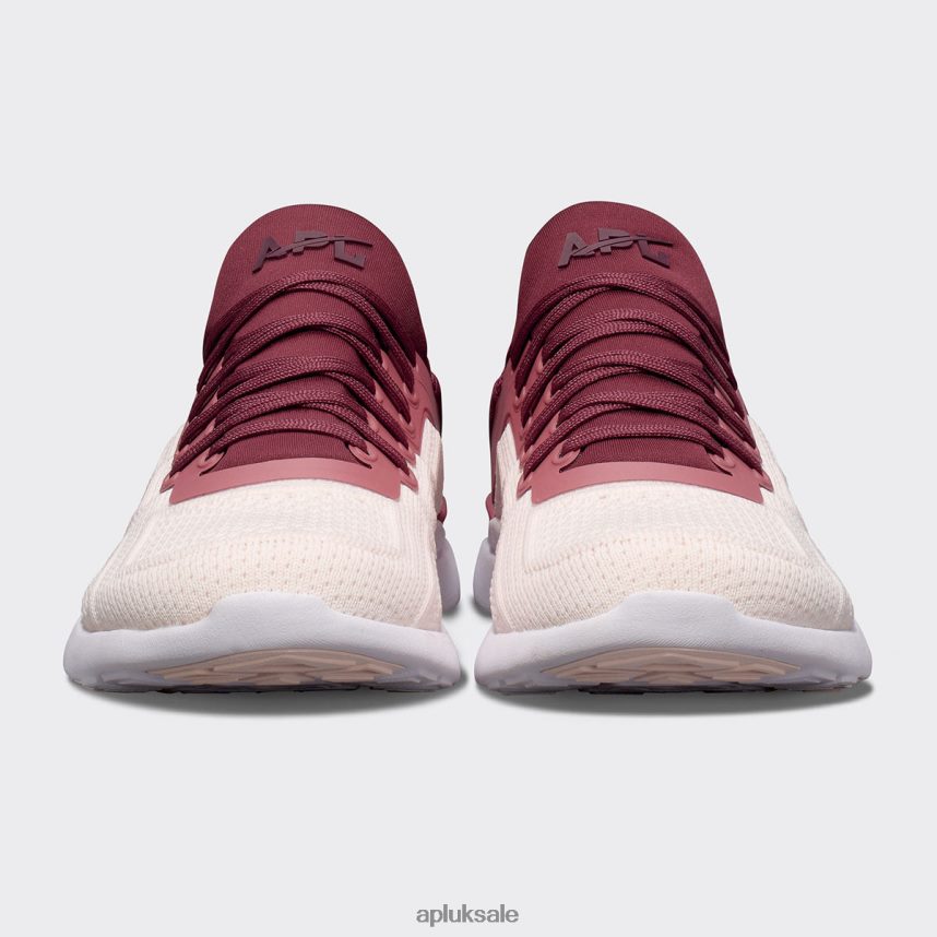 APL TechLoom Tracer 53 - VH8XNZ936 APL Shoes UK Burgundy/Cedar/Creme Men Training
