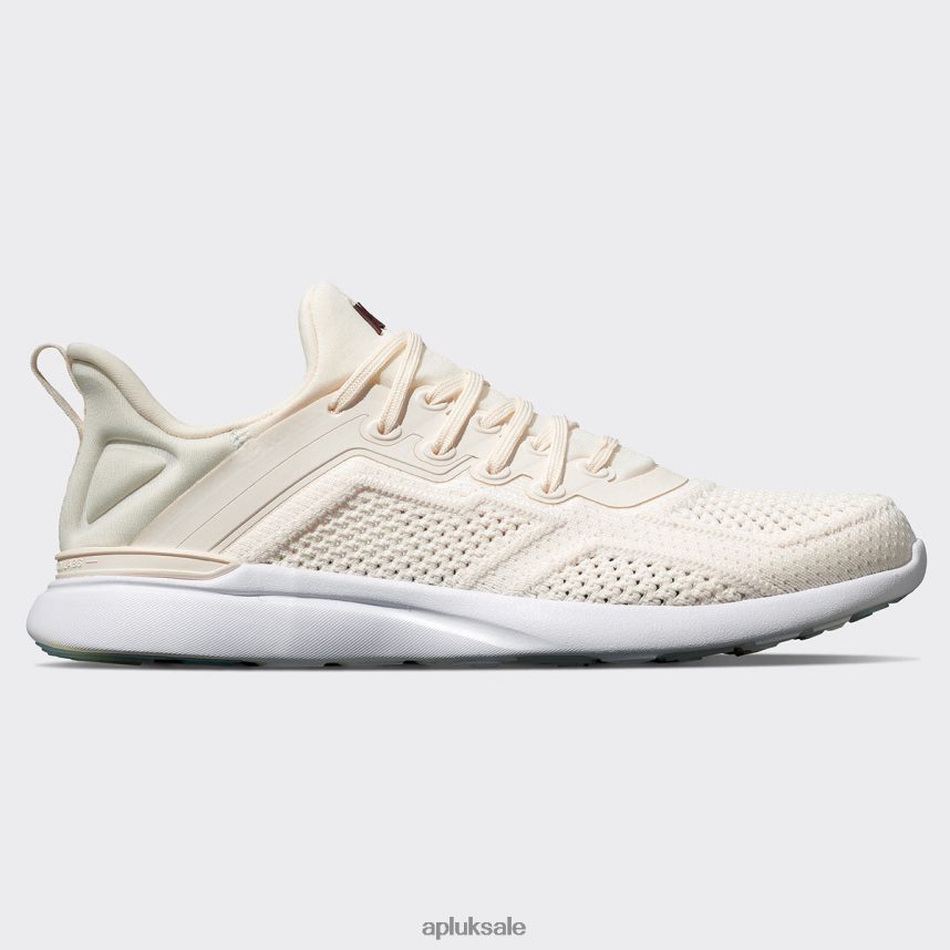 APL TechLoom Tracer 53 - VH8XNZ937 APL Shoes UK Sea Salt/Burgundy/White Men Training