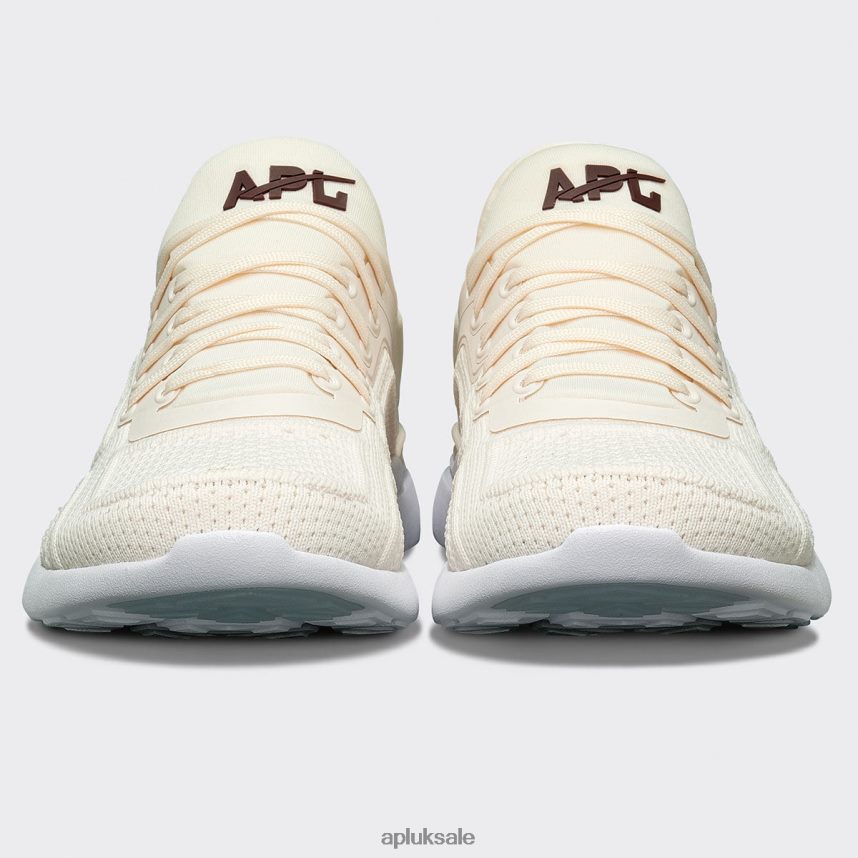 APL TechLoom Tracer 53 - VH8XNZ937 APL Shoes UK Sea Salt/Burgundy/White Men Training