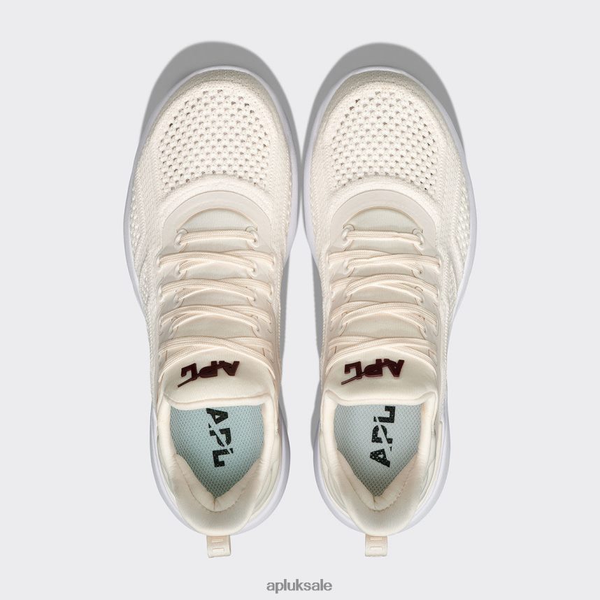 APL TechLoom Tracer 53 - VH8XNZ937 APL Shoes UK Sea Salt/Burgundy/White Men Training