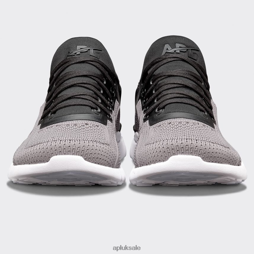 APL TechLoom Tracer 55 - VH8XNZ965 APL Shoes UK Black/Smoke/White Men Training