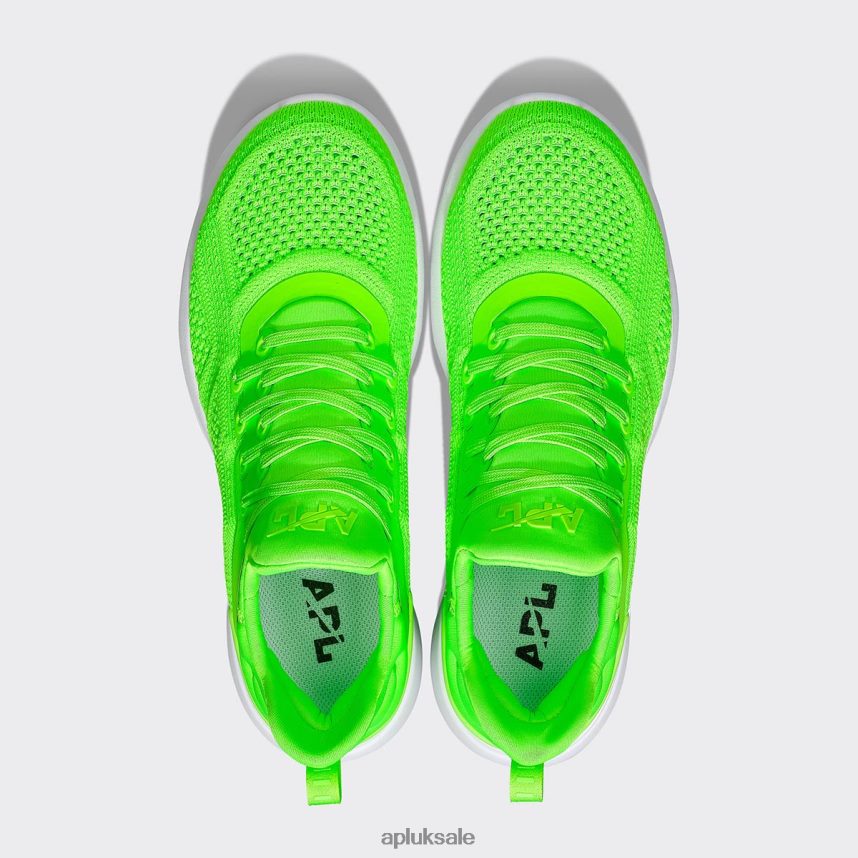 APL TechLoom Tracer 55 - VH8XNZ971 APL Shoes UK Green/White/Clear Men Training