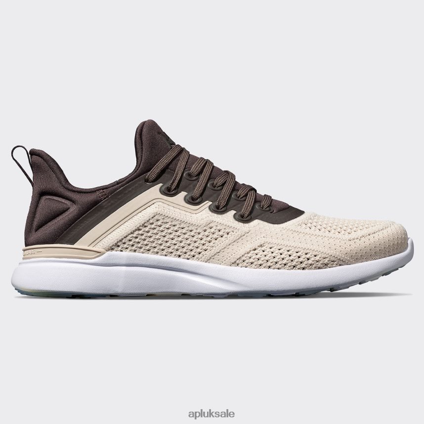 APL TechLoom Tracer 55 - VH8XNZ976 APL Shoes UK Warm Silk/Chocolate/White Men Training