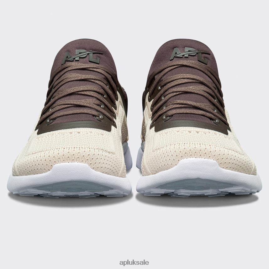 APL TechLoom Tracer 55 - VH8XNZ976 APL Shoes UK Warm Silk/Chocolate/White Men Training