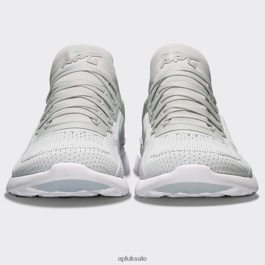 APL TechLoom Tracer 56 - VH8XNZ979 APL Shoes UK Steel Grey/White Men Training