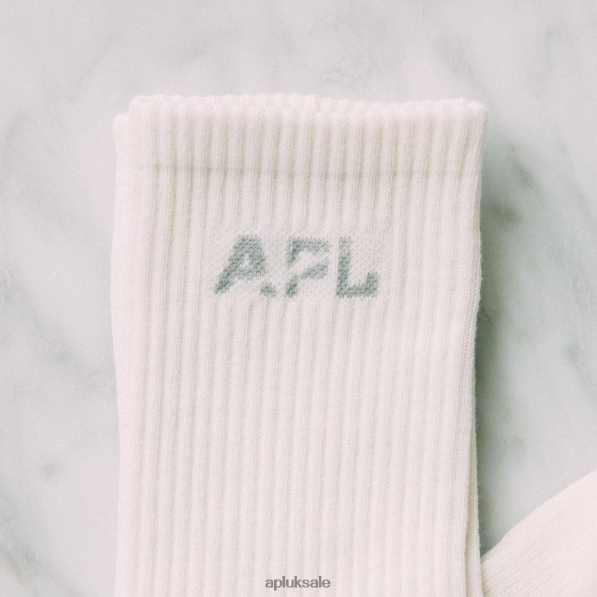 APL Lux Logo Sock 3-Pack - VH8XNZ708 APL UK Sale White/Black Unisex Accessories