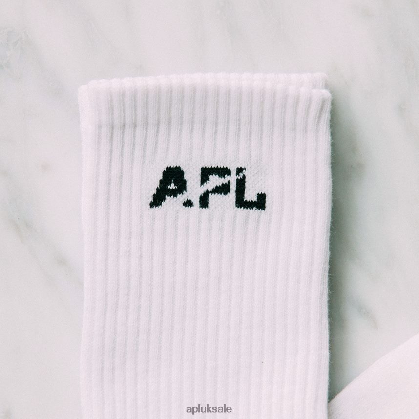 APL Lux Logo Sock 3-Pack - VH8XNZ708 APL UK Sale White/Black Unisex Accessories