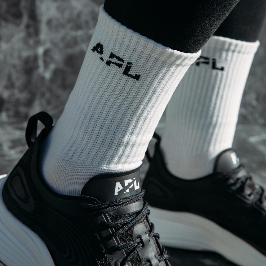 APL Lux Logo Sock-Ivory 3 Pack - VH8XNZ709 APL UK Sale White Unisex Accessories