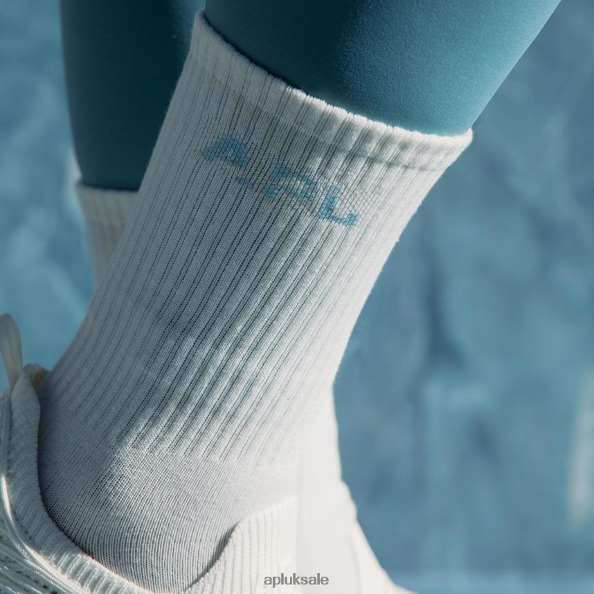APL Lux Logo Sock-Ivory 3 Pack - VH8XNZ709 APL UK Sale White Unisex Accessories