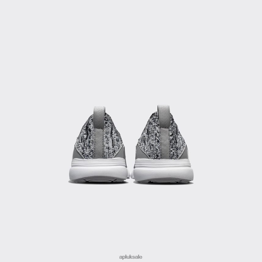 APL TechLoom Bliss 1 - VH8XNZ1128 APL UK Sale Heather Grey/White Kids Sneakers