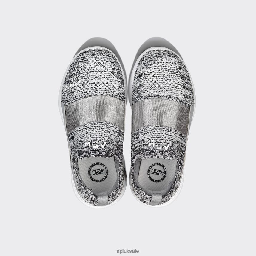 APL TechLoom Bliss 32 - VH8XNZ1142 APL UK Sale Heather Grey/White Teenagers Sneakers