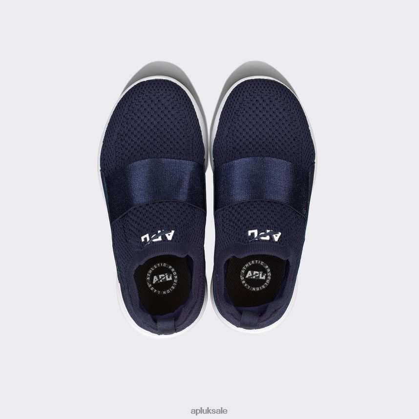 APL TechLoom Bliss 34 - VH8XNZ1147 APL UK Sale Navy/White Teenagers Sneakers