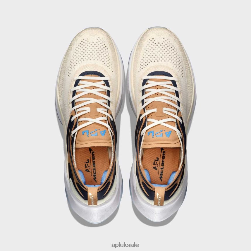 APL McLaren HySpeed - VH8XNZ119 APL Shoes UK Pristine/Tan/Midnight Women Running