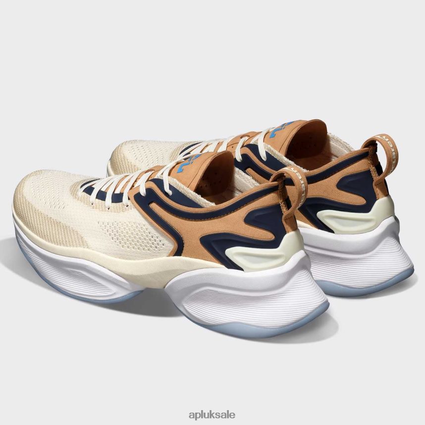 APL McLaren HySpeed - VH8XNZ119 APL Shoes UK Pristine/Tan/Midnight Women Running