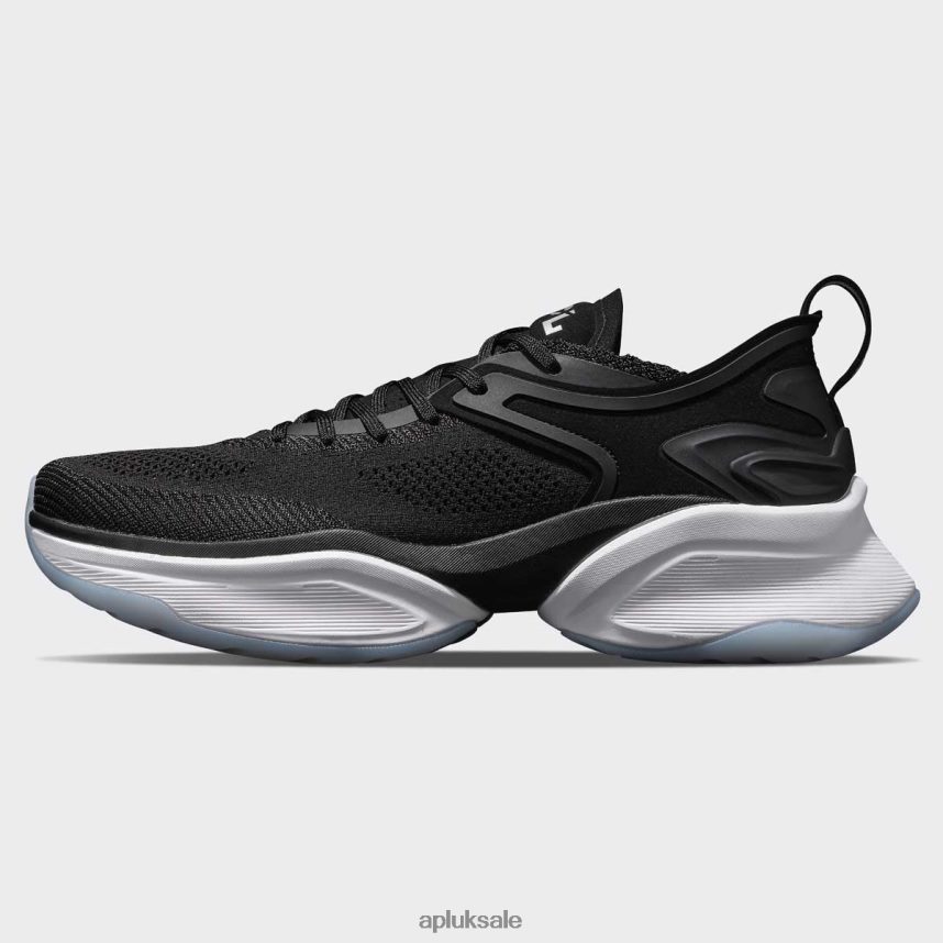 APL McLaren HySpeed - VH8XNZ121 APL Shoes UK Black/White Women Running