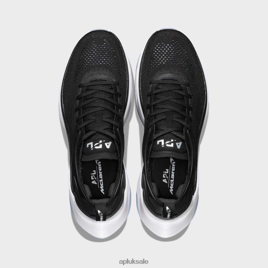 APL McLaren HySpeed - VH8XNZ121 APL Shoes UK Black/White Women Running