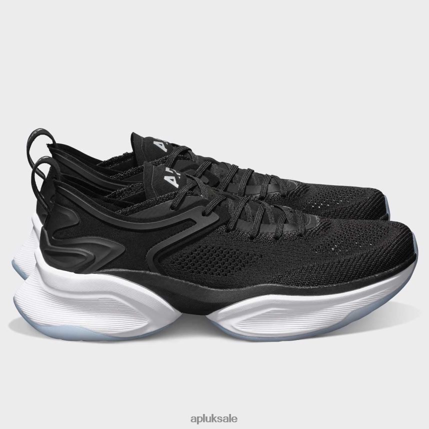 APL McLaren HySpeed - VH8XNZ121 APL Shoes UK Black/White Women Running