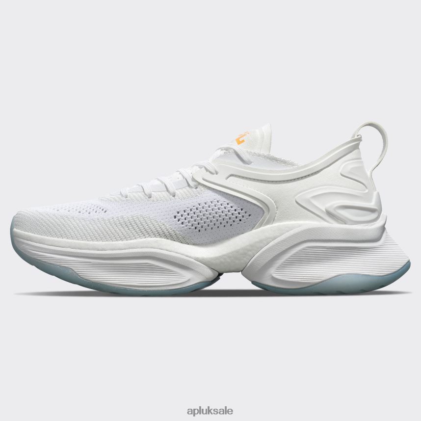 APL McLaren HySpeed - VH8XNZ340 APL Shoes UK White/McLaren Orange Women Running