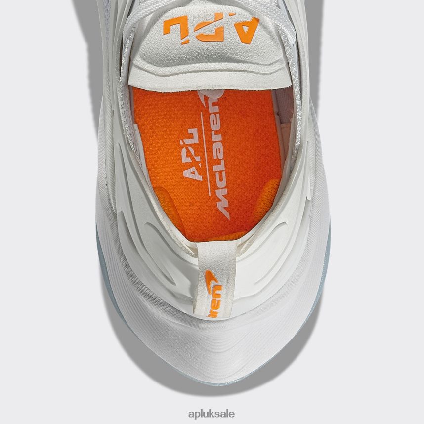 APL McLaren HySpeed - VH8XNZ340 APL Shoes UK White/McLaren Orange Women Running