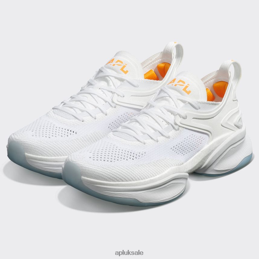 APL McLaren HySpeed - VH8XNZ340 APL Shoes UK White/McLaren Orange Women Running