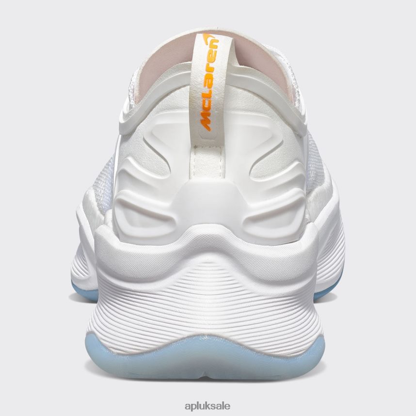 APL McLaren HySpeed - VH8XNZ340 APL Shoes UK White/McLaren Orange Women Running