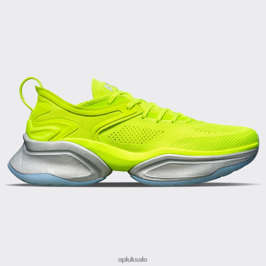 APL McLaren HySpeed - VH8XNZ357 APL Shoes UK Energy/Metallic Silver Women Running