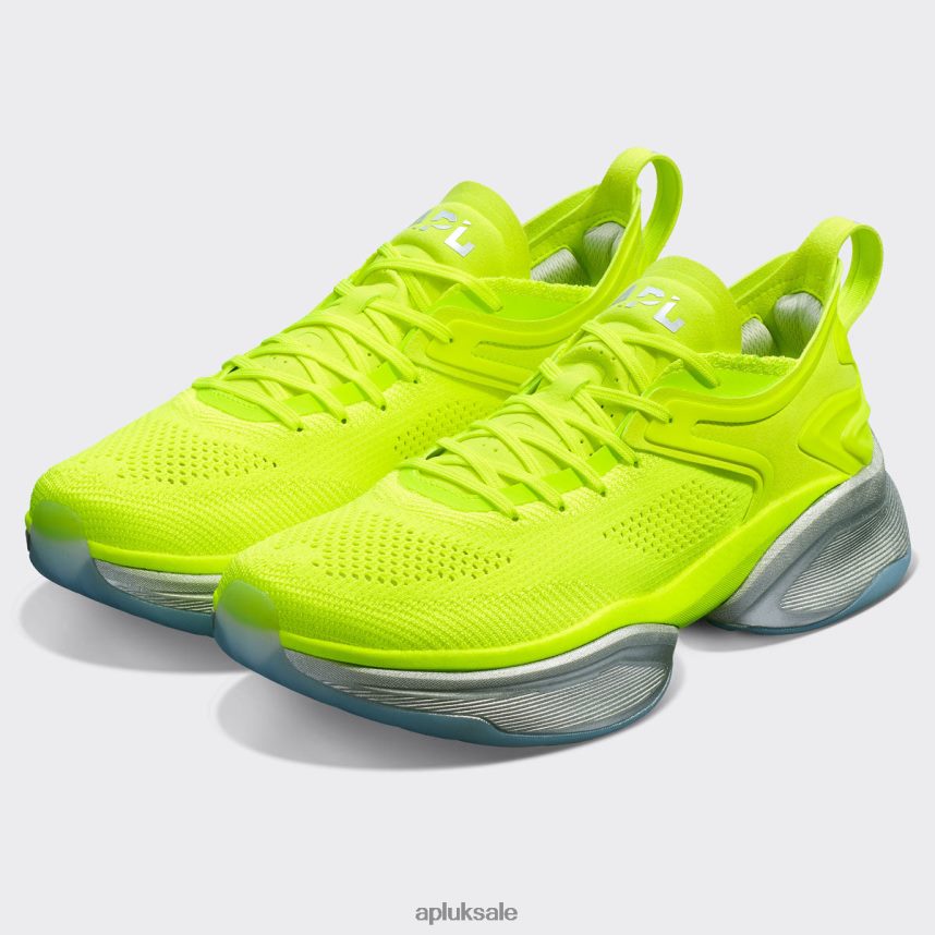 APL McLaren HySpeed - VH8XNZ357 APL Shoes UK Energy/Metallic Silver Women Running