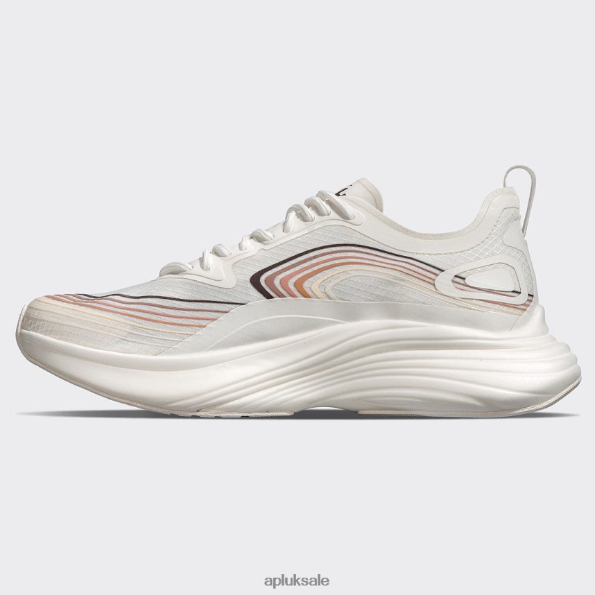 APL Streamline 18 - VH8XNZ43 APL Shoes UK Ivory/Chocolate/Multi Women Running