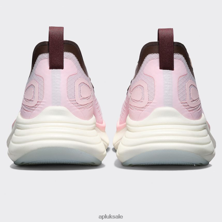 APL Streamline 18 - VH8XNZ44 APL Shoes UK Bleached Pink/Chocolate/White Women Running