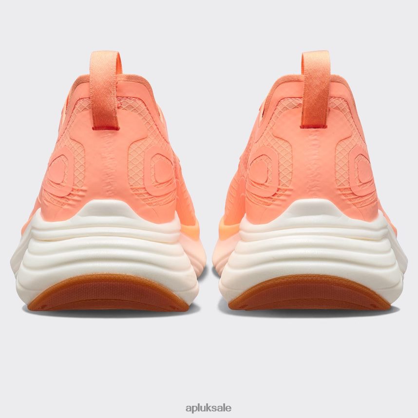 APL Streamline 19 - VH8XNZ163 APL Shoes UK Neon Peach/White/Gum Women Running