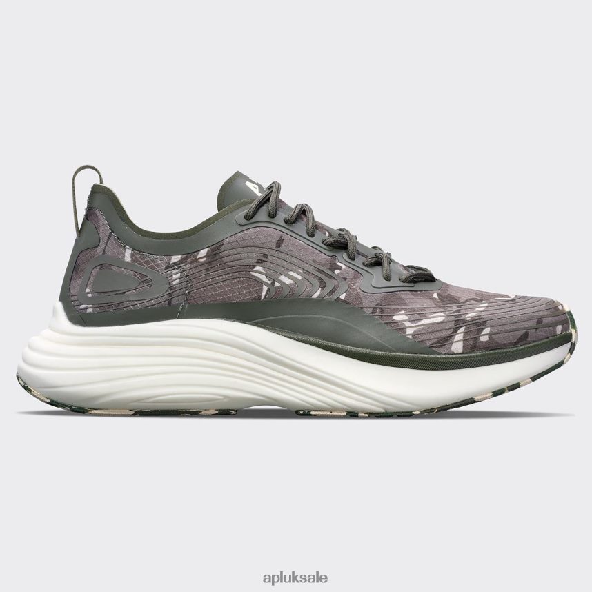 APL Streamline 19 - VH8XNZ192 APL Shoes UK Fatigue/Pristine/Camo Women Running