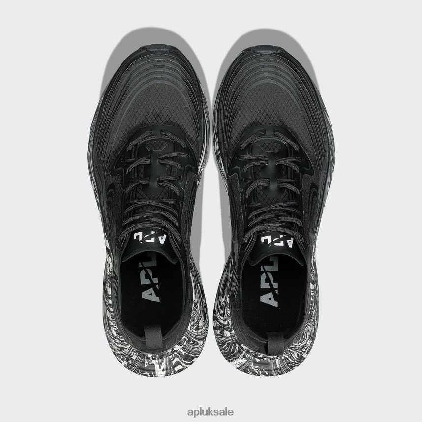 APL Streamline 20 - VH8XNZ344 APL Shoes UK Black/White/Marble Women Running
