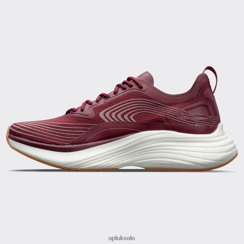 APL Streamline 21 - VH8XNZ393 APL Shoes UK Burgundy/Beachwood/Gum Women Running