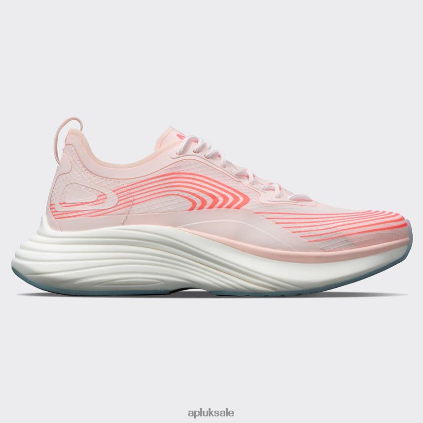 APL Streamline 21 - VH8XNZ416 APL Shoes UK Creme/Magma/White Women Running