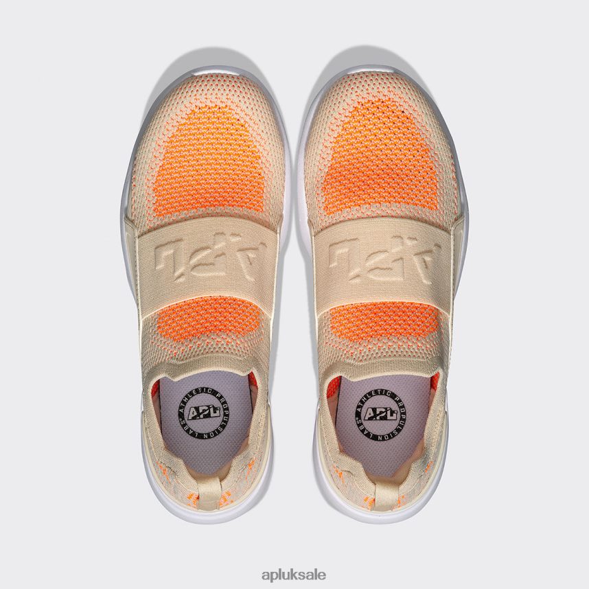 APL TechLoom Bliss 23 - VH8XNZ3 APL Shoes UK Beach/Molten/White Women Running