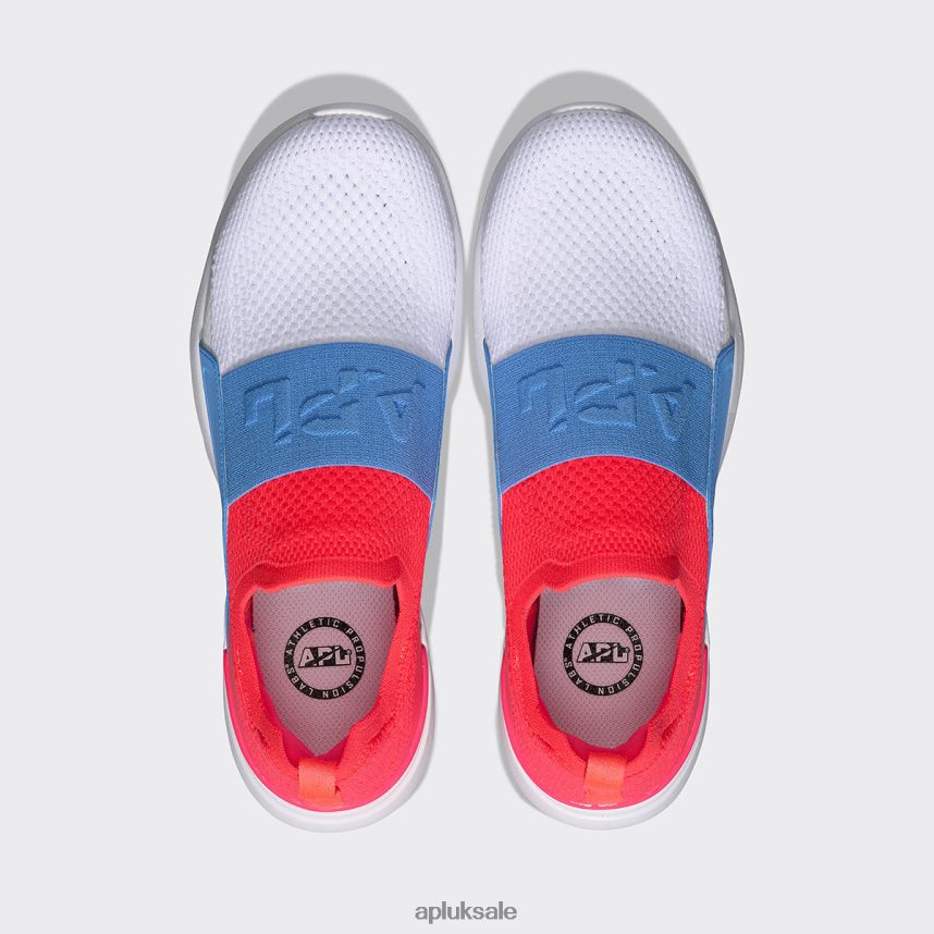 APL TechLoom Bliss 24 - VH8XNZ33 APL Shoes UK Magenta/Coastal Blue/White Women Running