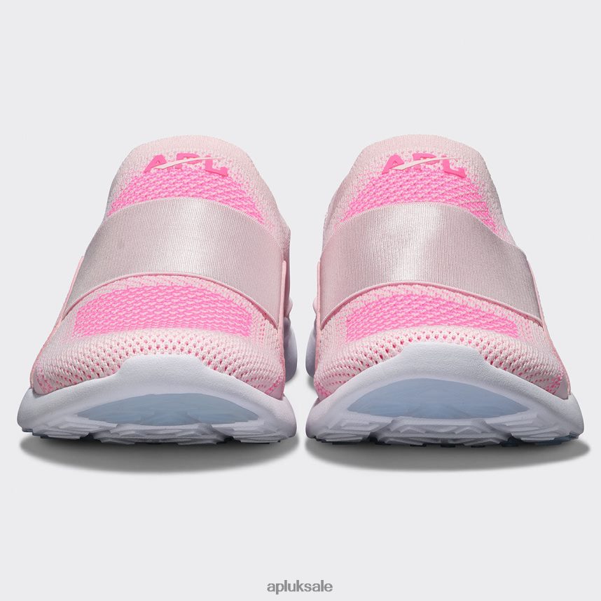 APL TechLoom Bliss 24 - VH8XNZ36 APL Shoes UK Bleached Pink/Fusion Pink/White Women Running