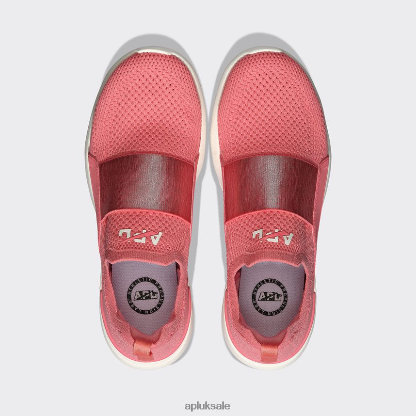 APL TechLoom Bliss 24 - VH8XNZ41 APL Shoes UK Fire Coral/Ivory Women Running