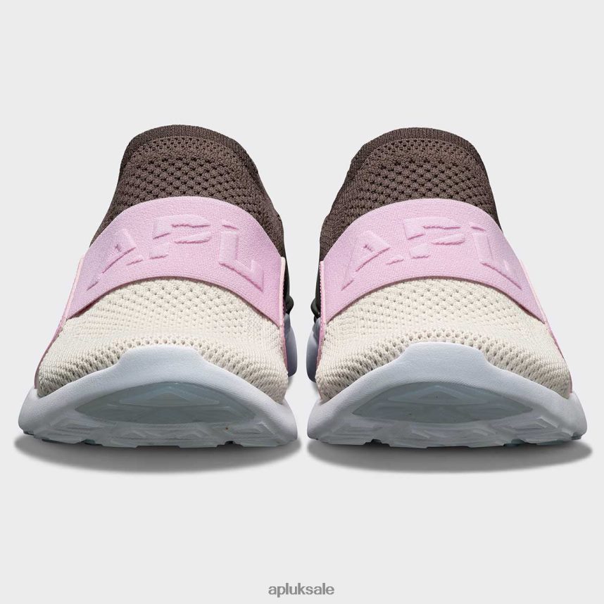 APL TechLoom Bliss 24 - VH8XNZ59 APL Shoes UK Chocolate/Soft Pink/Parchment Women Running
