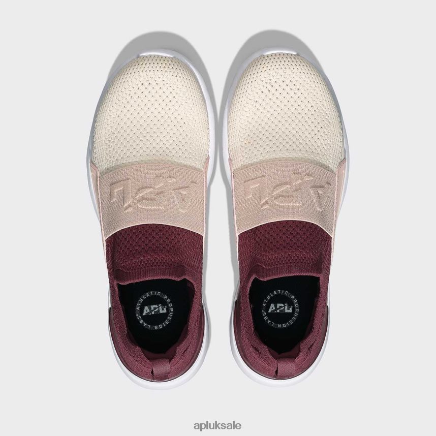 APL TechLoom Bliss 24 - VH8XNZ63 APL Shoes UK Burgundy/Rose Dust/Beach Women Running