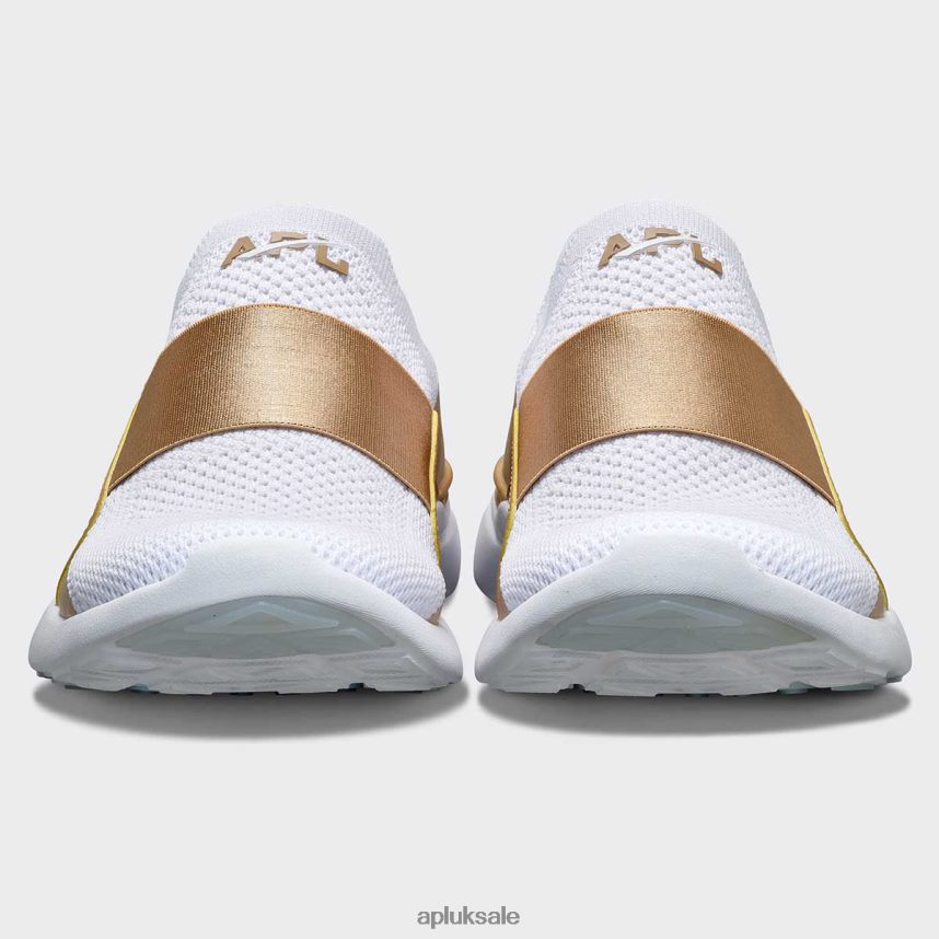 APL TechLoom Bliss 24 - VH8XNZ85 APL Shoes UK White/Tan Women Running