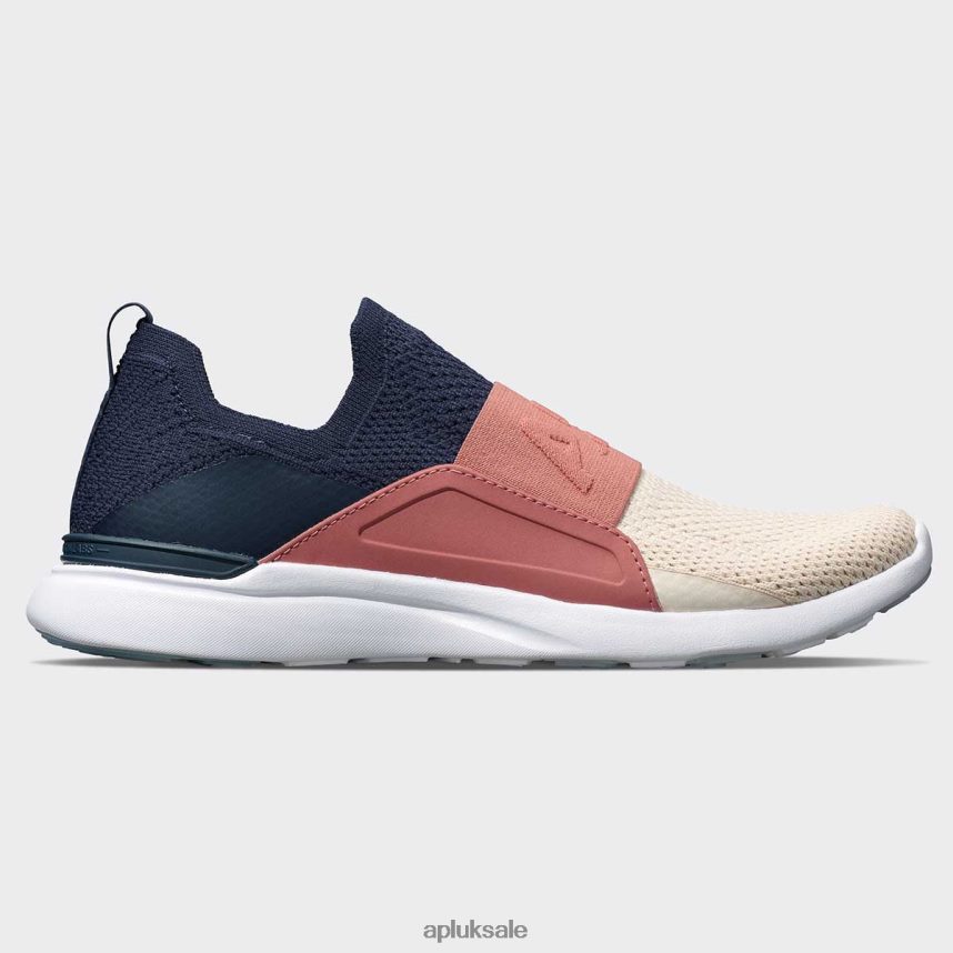 APL TechLoom Bliss 25 - VH8XNZ110 APL Shoes UK Navy/Cedar/Beach Women Running